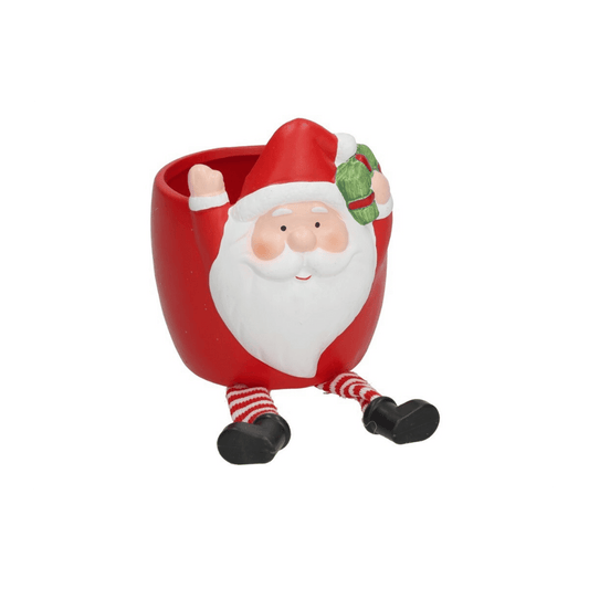 Alpha 55 Pot Père Noël avec pieds – Décoration de Noël ludique