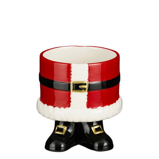 Alpha 55 Pot Père-Noël Rouge en Céramique – Déco Noël