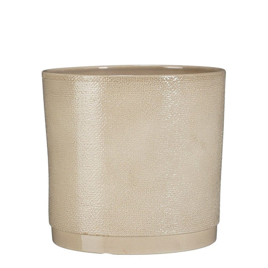 Alpha 55 Pot Rond en Céramique MAXIM Beige – Élégant & Moderne