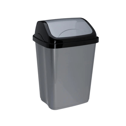 Alpha 55 Poubelle en Plastique 10 L Grise - Pratique et Compacte