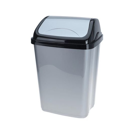 Alpha 55 Poubelle en plastique 16L gris pratique