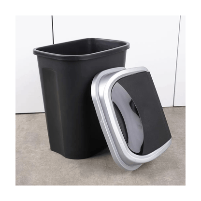 Alpha 55 Poubelle en Plastique 25 L Noire - Pratique et Robuste