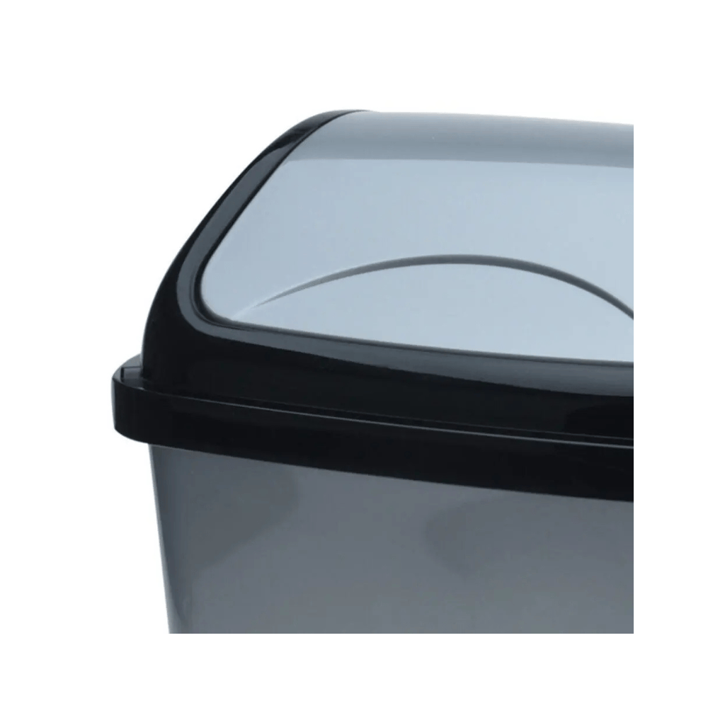 Alpha 55 Poubelle en Plastique 5 L Grise - Compacte et Pratique