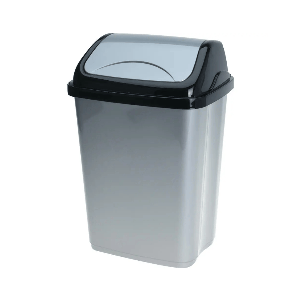 Alpha 55 Poubelle en Plastique 5 L Grise - Compacte et Pratique