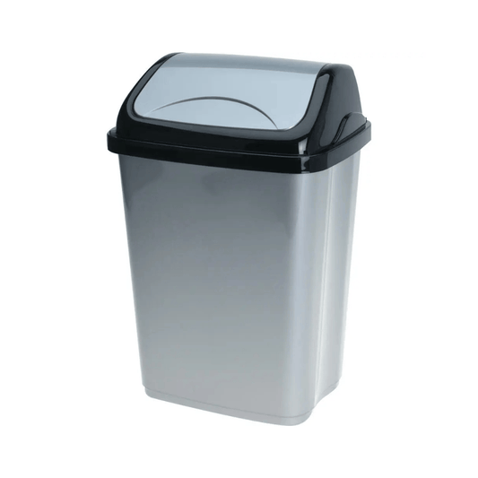Alpha 55 Poubelle en Plastique 5 L Grise - Compacte et Pratique