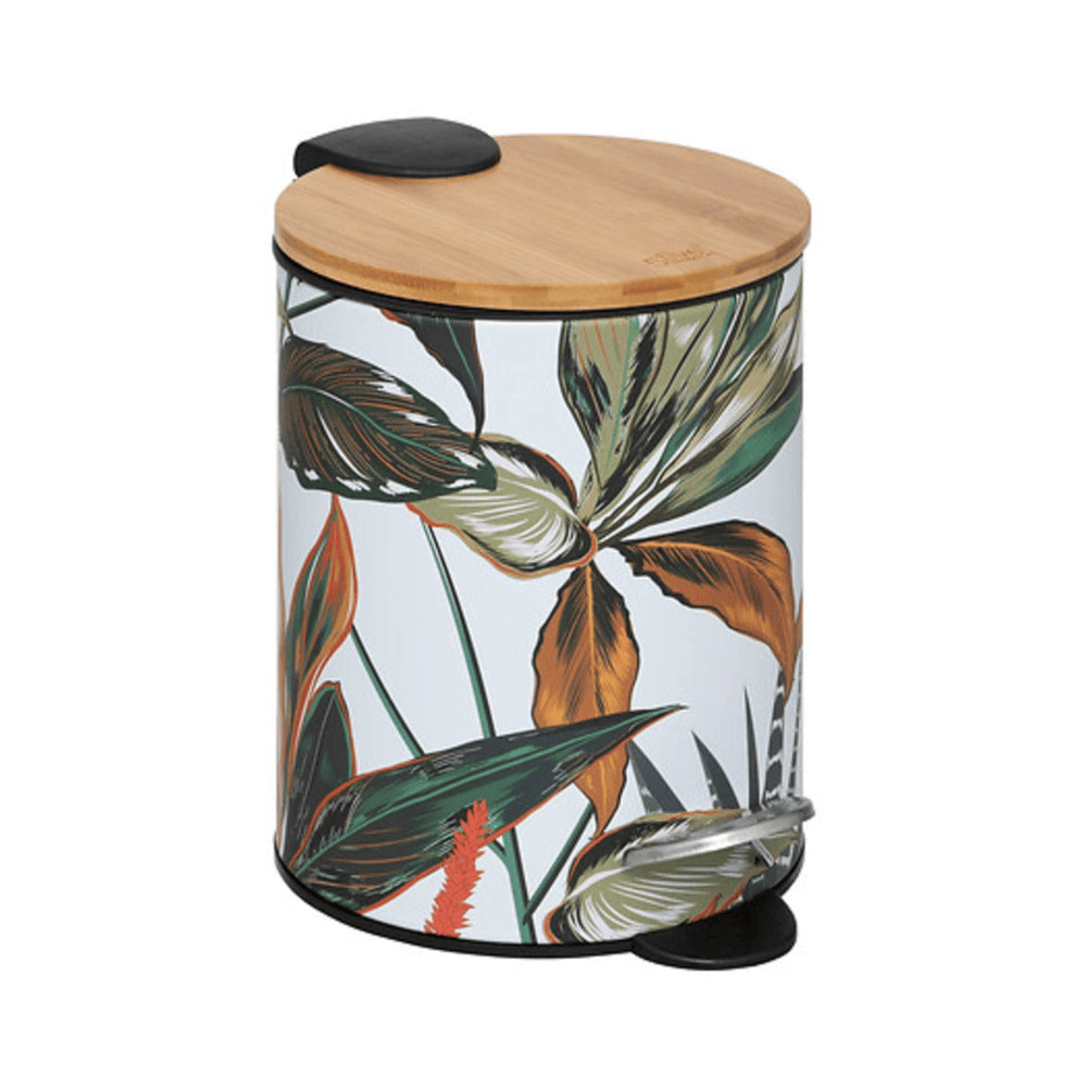 Alpha 55 Poubelle Soft Close Palawan 3 L en Métal & Bambou