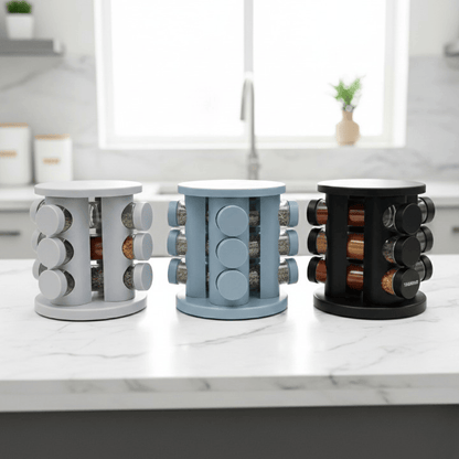 Alpha 55 Rack à épices rotatif avec 12 pots pratiques