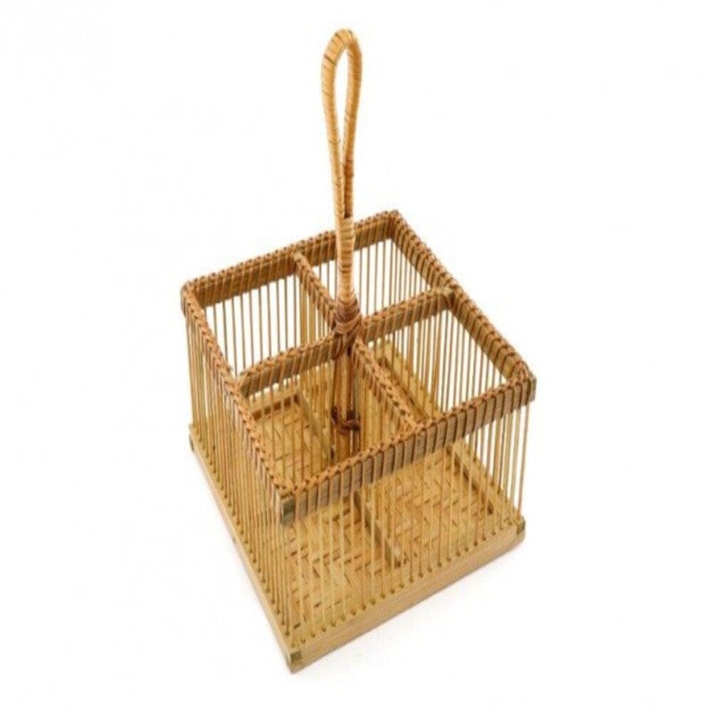 Alpha 55 Range-couverts à 4 compartiments en bambou