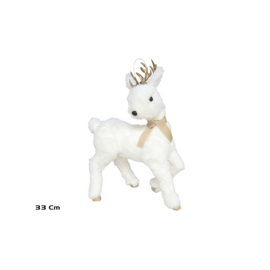 Alpha 55 Renne en Polyfoam Blanc – Écharpe Dorée Élégante