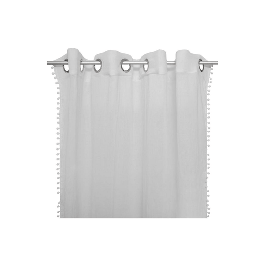 Alpha 55 Rideau avec bordures pompons