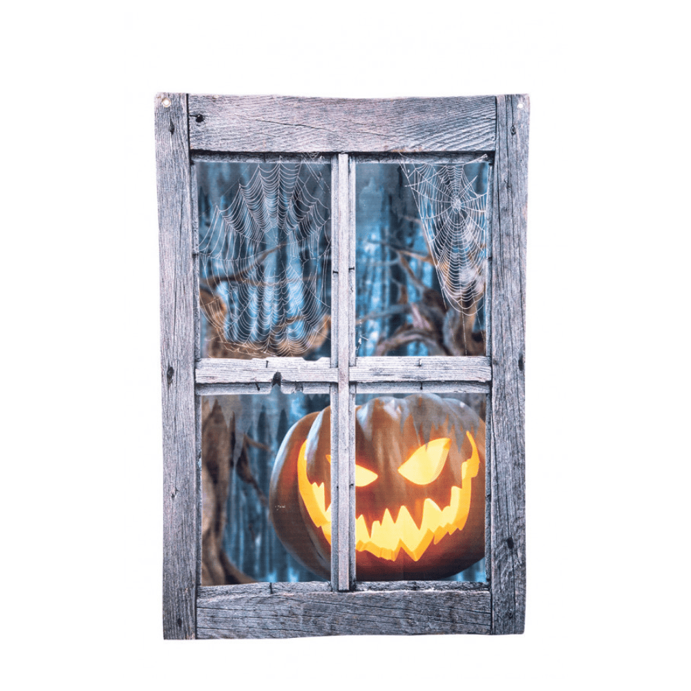 Alpha 55 Rideau Citrouille 80 x 120 cm – Décoration Halloween