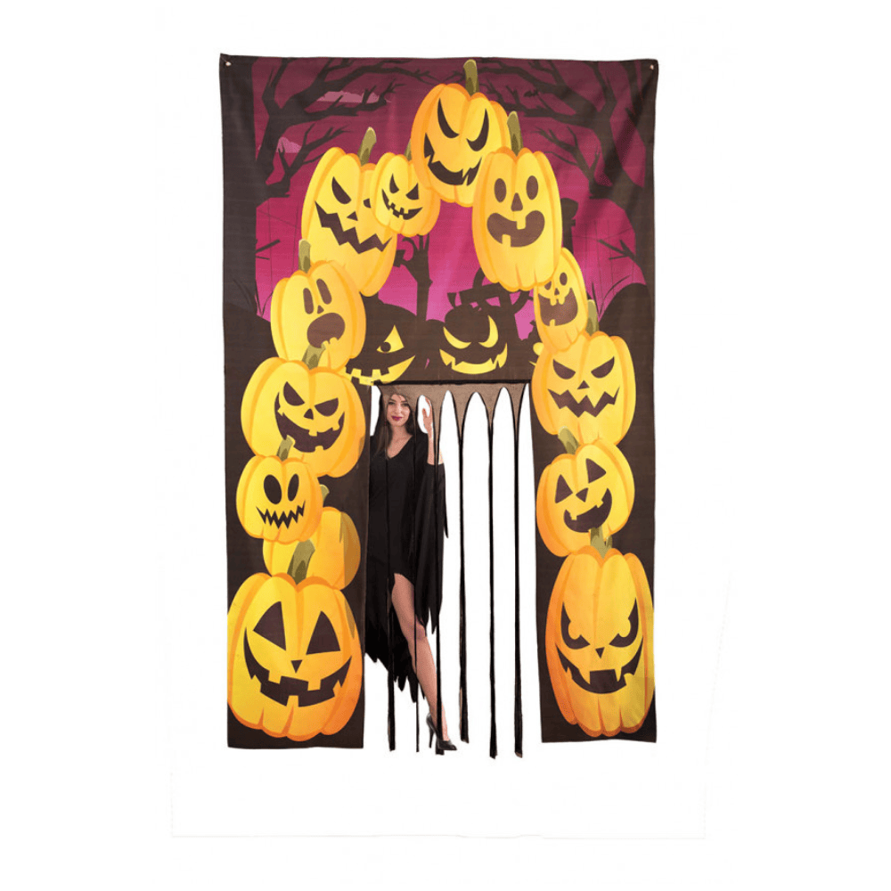 Alpha 55 Rideau Franges Citrouilles 240 x 145 cm – Halloween