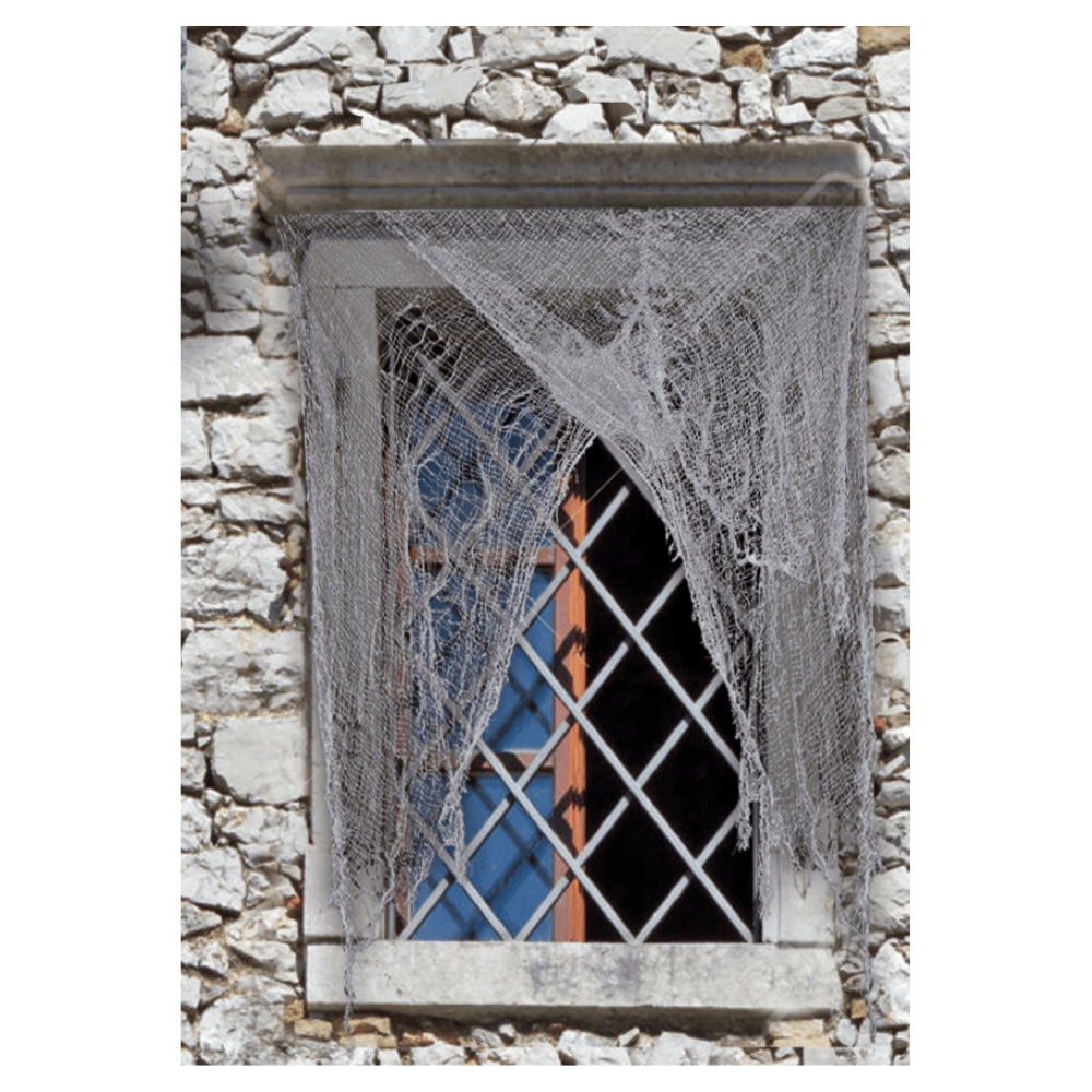Alpha 55 Rideau Lambeaux Gris 75 x 220 cm – Décoration Halloween