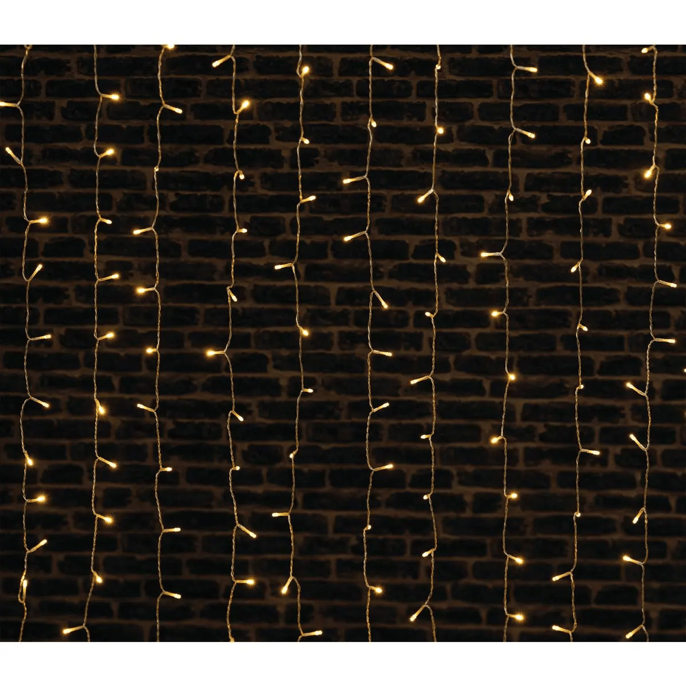 Alpha 55 Rideau Lumineux 800 LED 4m – 8 Fonctions Blanc Chaud