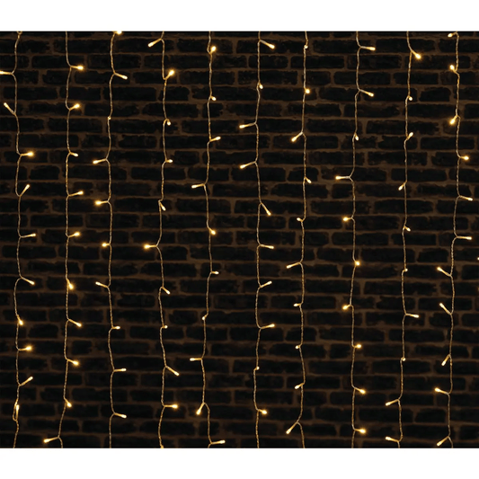 Alpha 55 Rideau Lumineux 800 LED 4m – 8 Fonctions Blanc Chaud