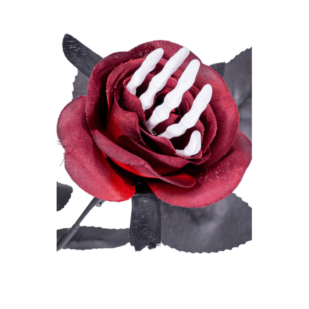 Alpha 55 Rose avec Main Squelette 40 cm – Décoration Halloween