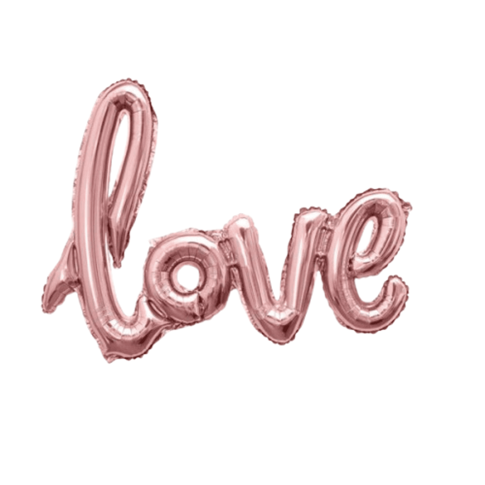 Alpha 55 Rose Ballon en polyamide mot "love"