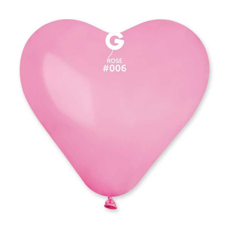 Alpha 55 Rose bébé 25 Ballons Cœur en latex 44 cm