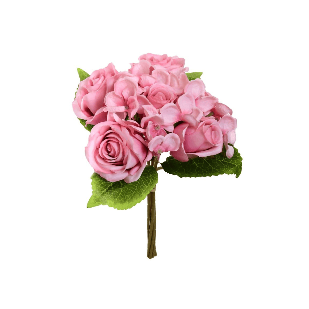 Alpha 55 Rose Bouquet de 5 hortensias décoratifs élégants