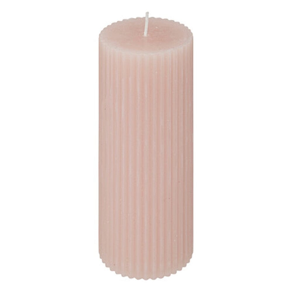 Alpha 55 Rose clair Bougie Ronde Demi – Décoration Élégante & Moderne