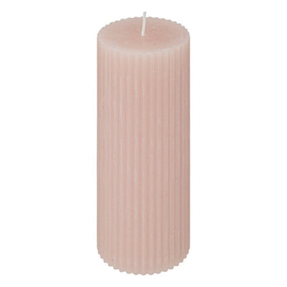 Alpha 55 Rose clair Bougie Ronde Demi – Décoration Élégante & Moderne