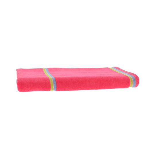Alpha 55 Rose Drap de Plage en Velours 70x170 cm