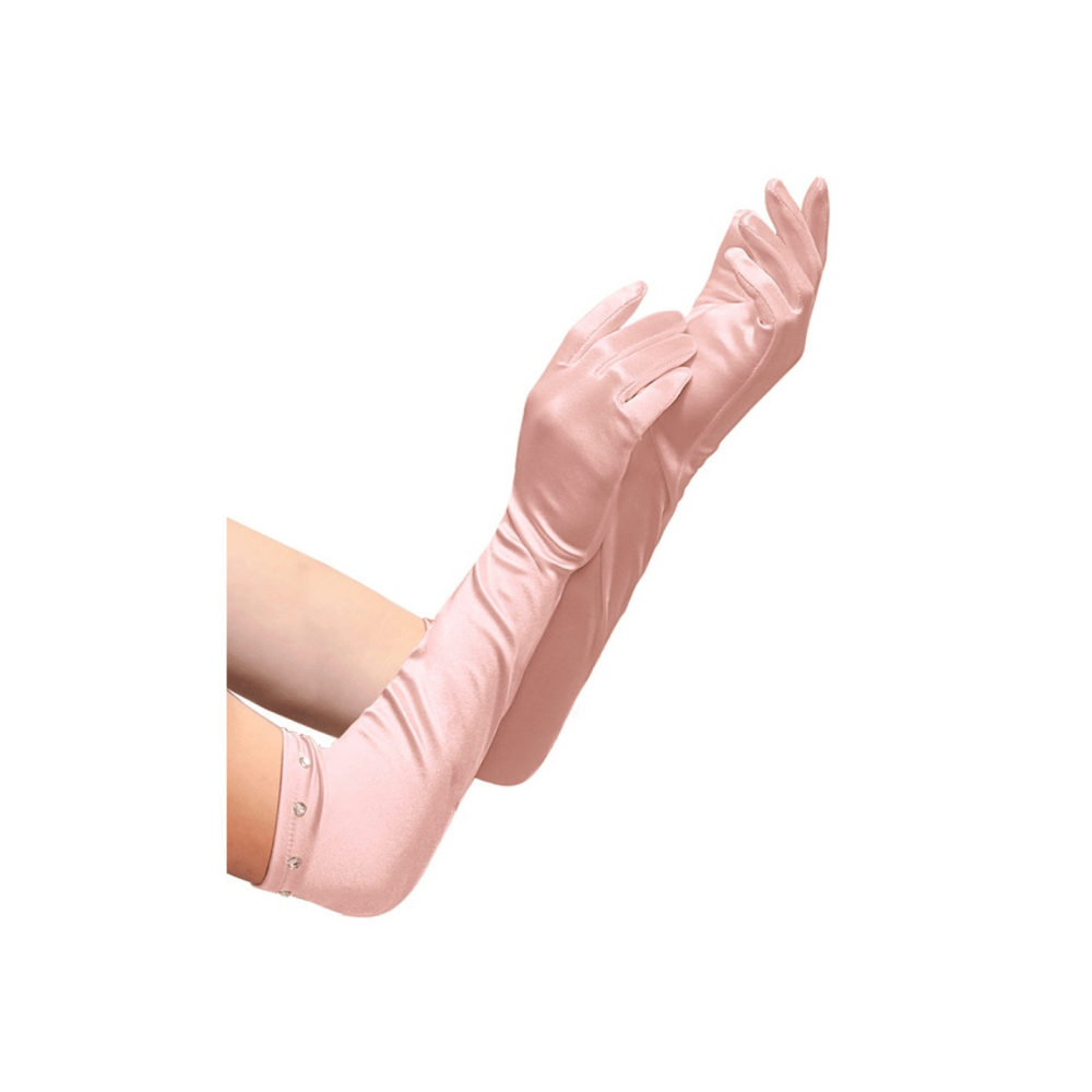 Alpha 55 Rose Gants Longs Satin Enfant – Déguisement