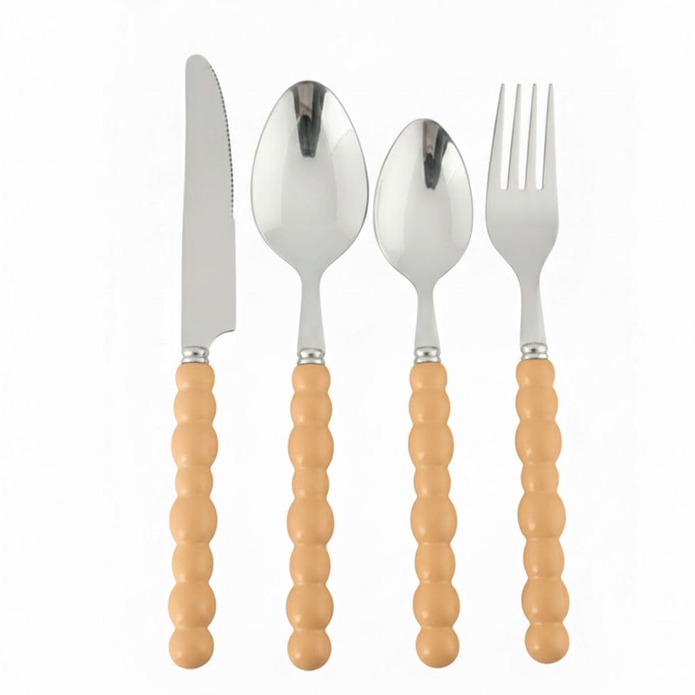 Alpha 55 Rose Ménagère 24 pièces boules – Couverts élégants inox