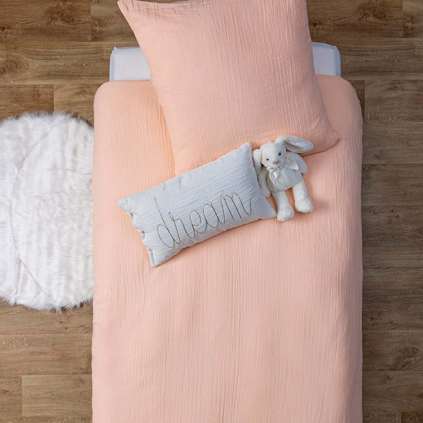 Alpha 55 Rose Parure de lit en coton pour enfant