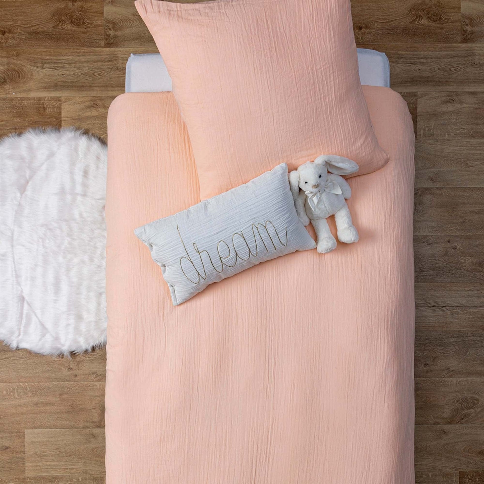 Alpha 55 Rose Parure de lit en coton pour enfant