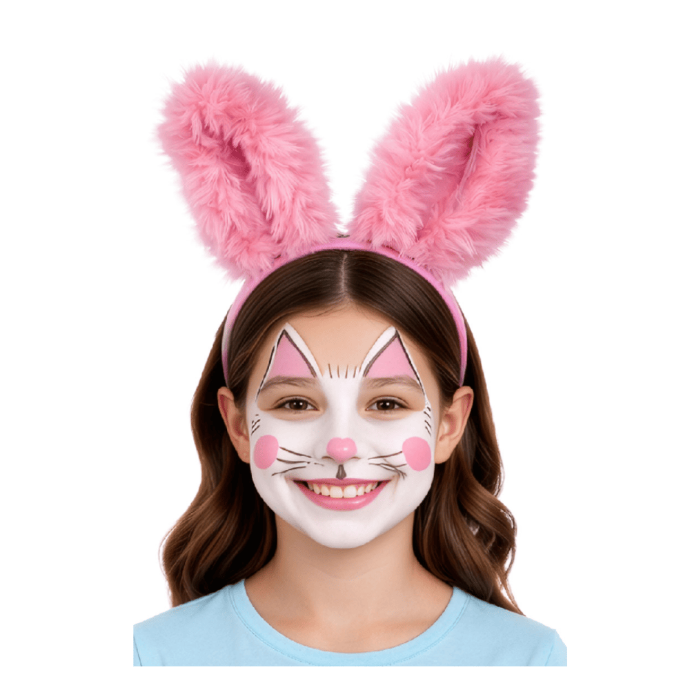 Alpha 55 Rose Serre-Tête Enfant Oreilles Lapin en Peluche