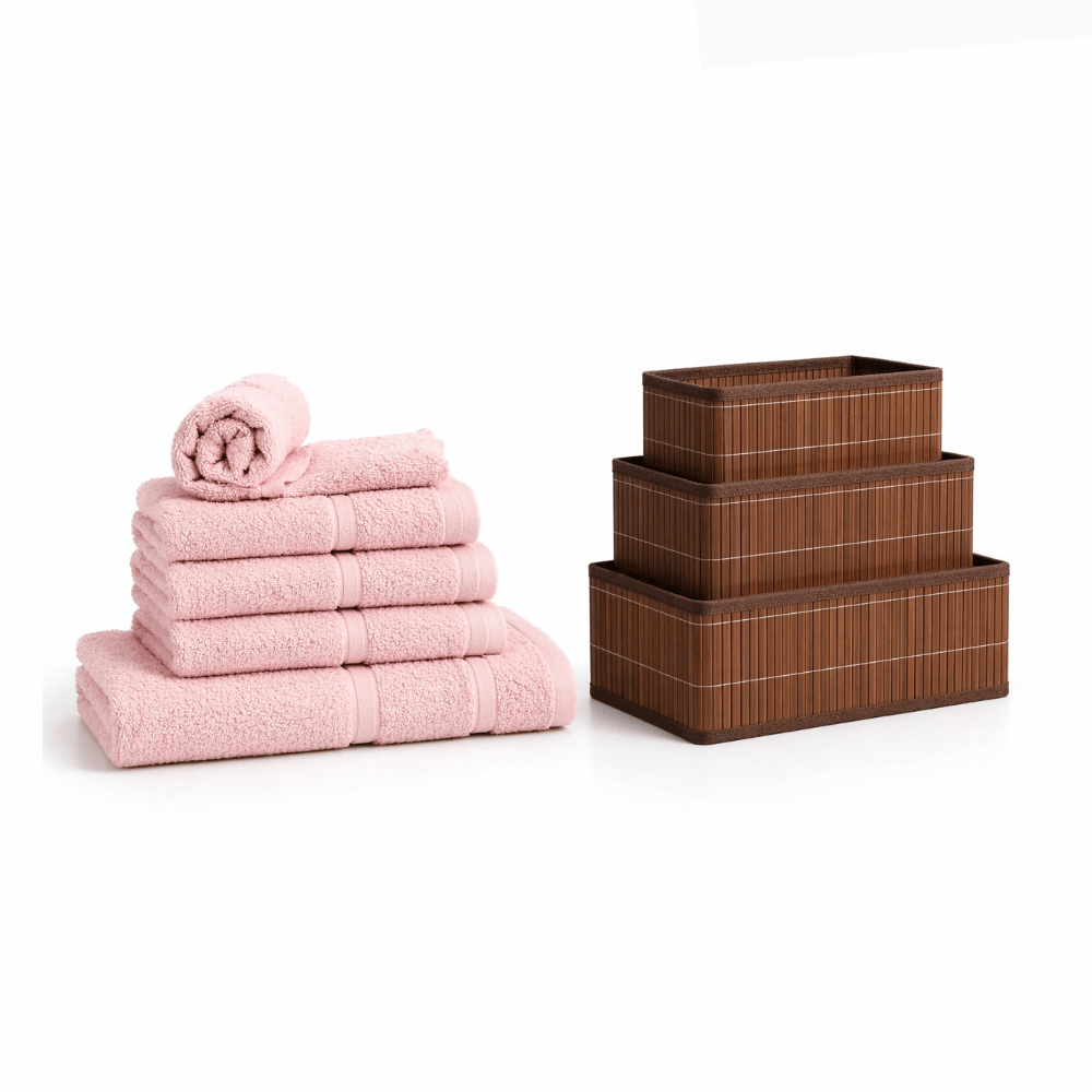 Alpha 55 Rose Serviettes de bain femme douces et absorbantes