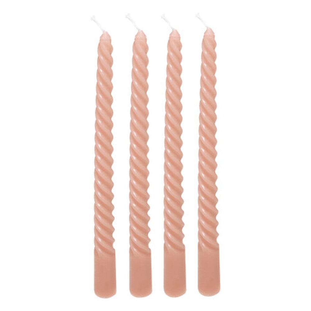 Alpha 55 Rose Set de 4 Bougies Bâton Twist HUGO – Déco Élégante
