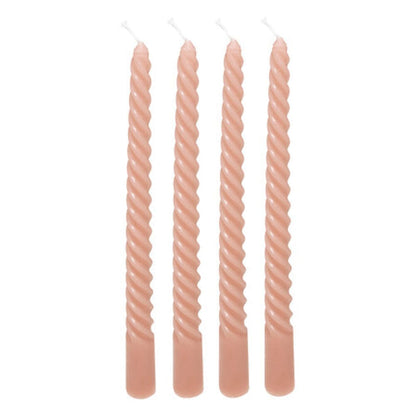 Alpha 55 Rose Set de 4 Bougies Bâton Twist HUGO – Déco Élégante