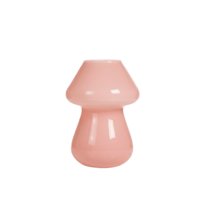 Alpha 55 Rose Vase en Verre Forme Champignon – Design Original