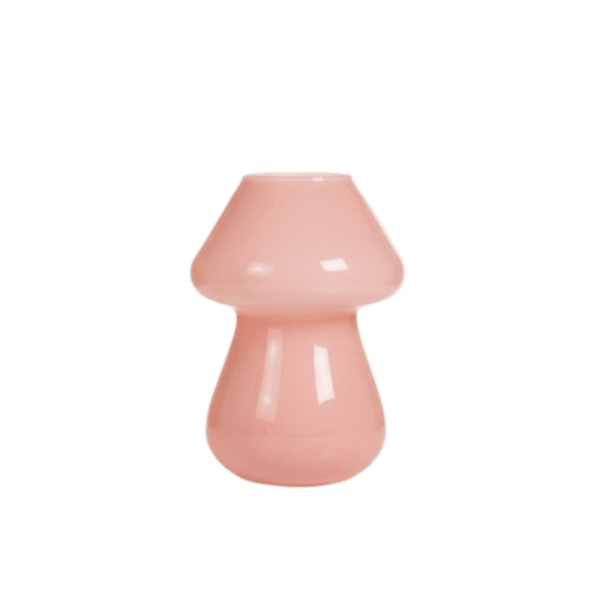 Alpha 55 Rose Vase en Verre Forme Champignon – Design Original