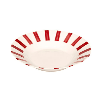 Alpha 55 Rouge Assiette creuse Chéri élégante et moderne