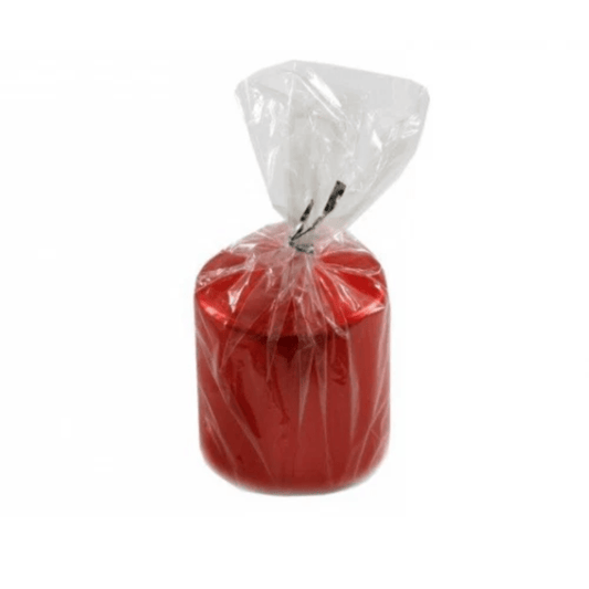 Alpha 55 Rouge Bougie pailletée de Noël – Décoration festive Alpha55