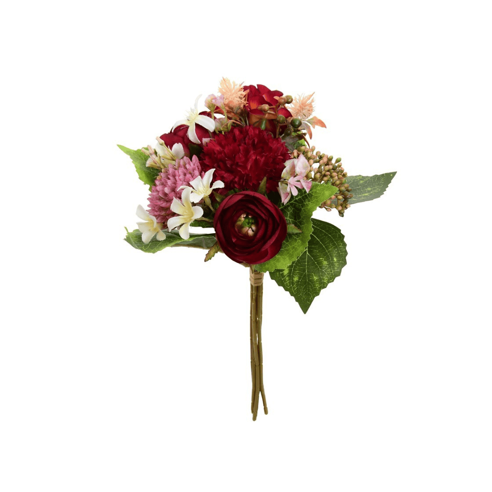 Alpha 55 Rouge Bouquet de 6 chrysanthèmes décoratifs