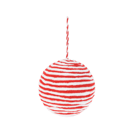 Alpha 55 Rouge et blanc Boule de Noël en polyfoam