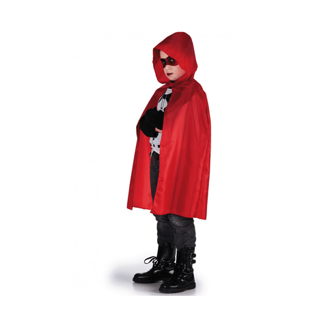 Alpha 55 Rouge Halloween déguisement cape avec capuche 80 cm