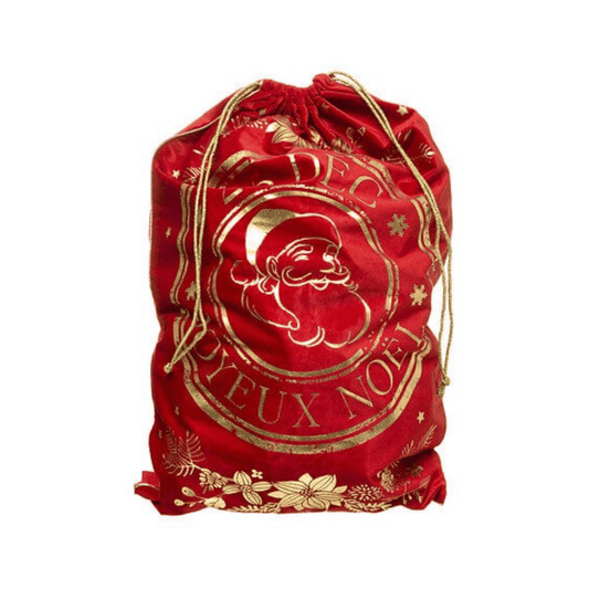 Alpha 55 Rouge Hotte de Noël en velours