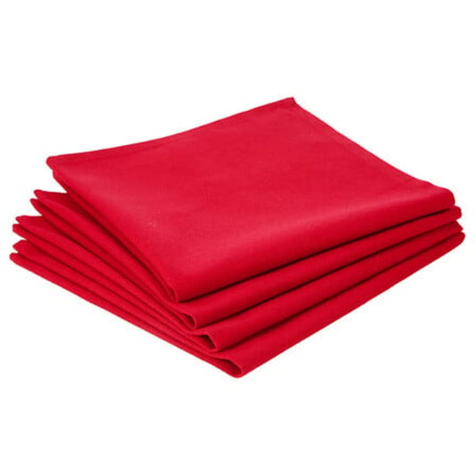 Alpha 55 Rouge Lot de 4 serviettes de table en coton