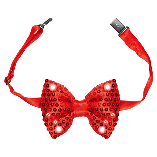 Alpha 55 Rouge Nœud papillon à paillettes LED – Qualité & Prix chez Alpha55 – Accessoire essentiel au quotidien
