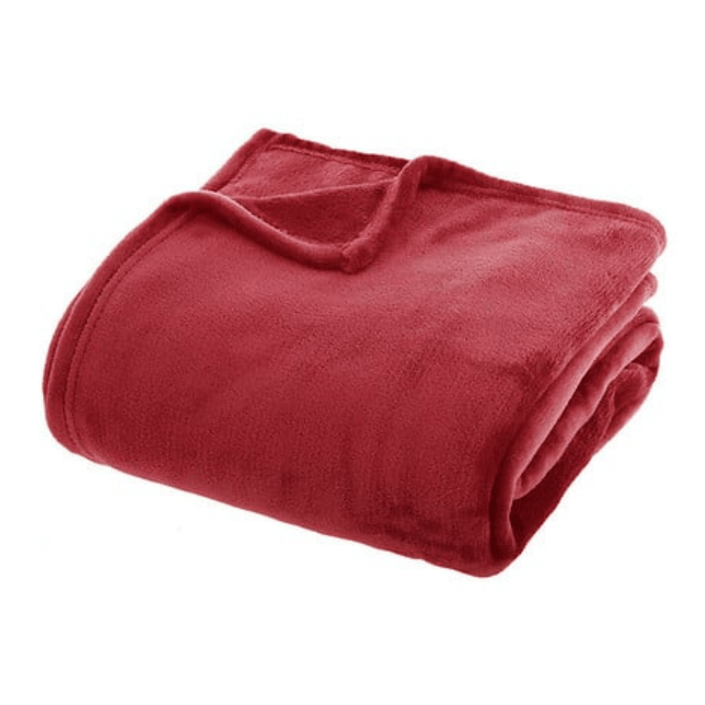 Alpha 55 Rouge Plaid Flanelle Uni Doux et Confortable