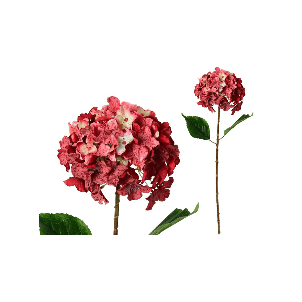Alpha 55 Rouge Tige hortensia décorative élégante