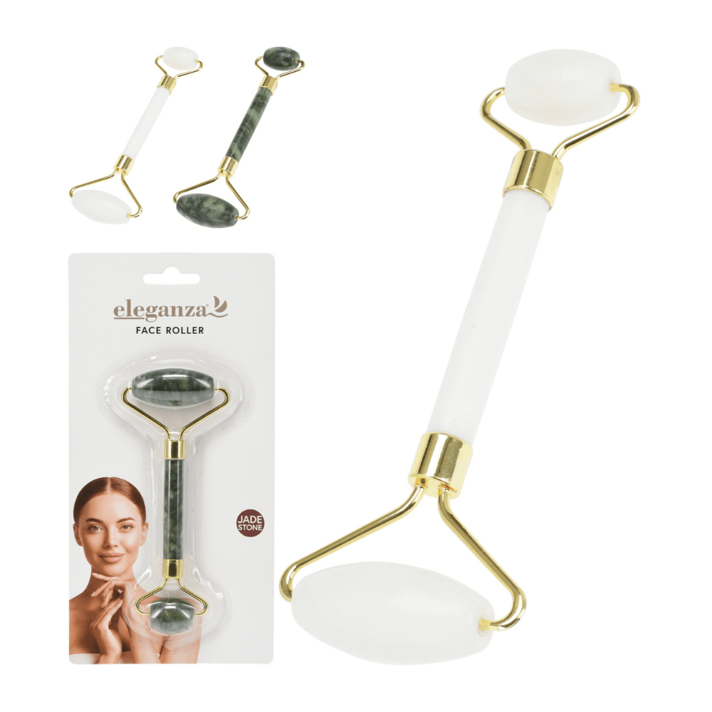 Alpha 55 Rouleau de massage en pierre de jade double tête visage