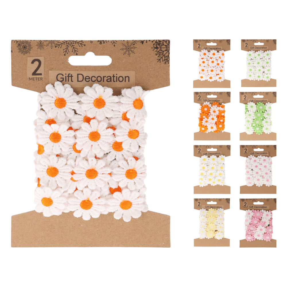 Alpha 55 Ruban fleur marguerite – Décoration DIY