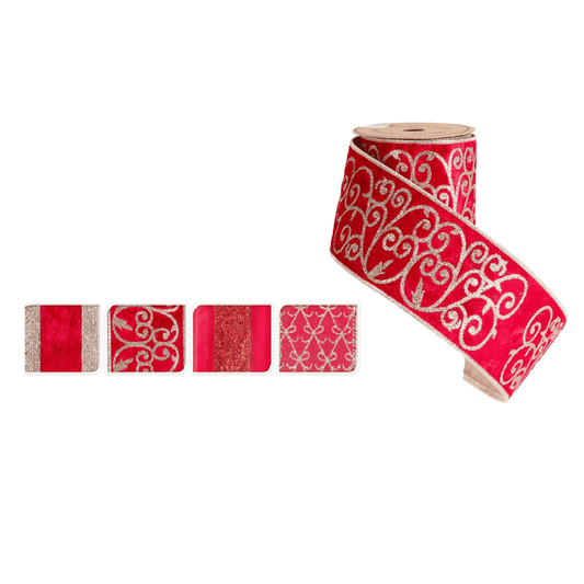 Alpha 55 Ruban rouge pour emballage cadeau – Spécial Noël