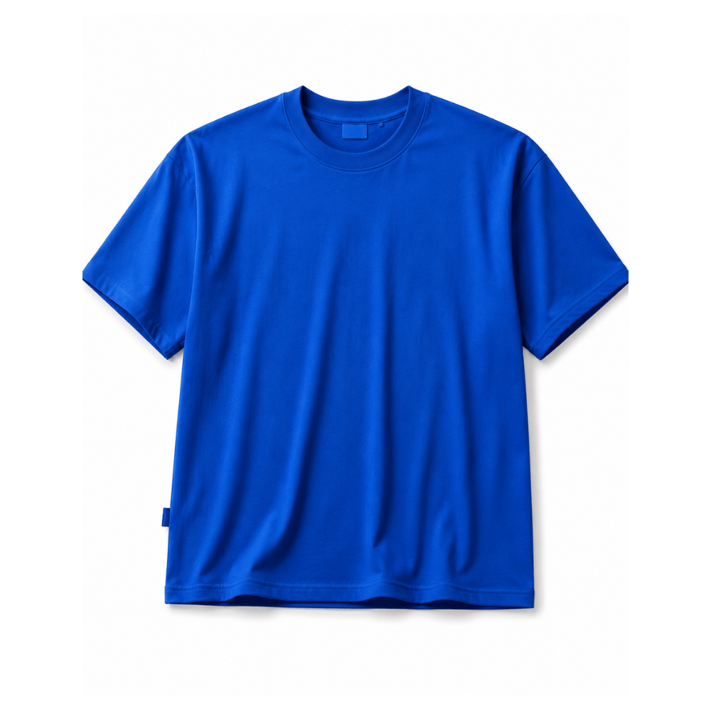Alpha 55 S / Bleu Tee-Shirt en Coton - Confort & Style Décontracté